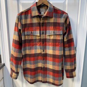 L.L. Bean Apple Cinnamon Soft Chamois Shirt Size Small Reg Traditional Fit